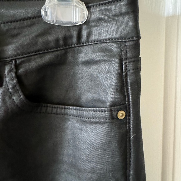 Tommy Hilfiger Faux Leather Jeans, 6 Black, NWOT - Picture 10 of 10